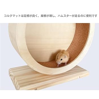 Amazon.co.jp: ハムスター回し車 木製 静音 サイレントホイール